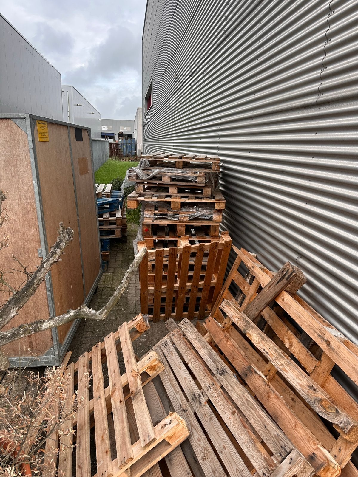 Partij wegwerp pallets