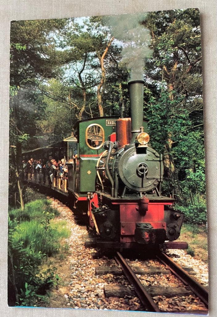 ansichtkaart van natuurpark De Efteling ; Stoomspoortrein., Verzamelen, Efteling, Verzenden, Zo goed als nieuw, Overige typen