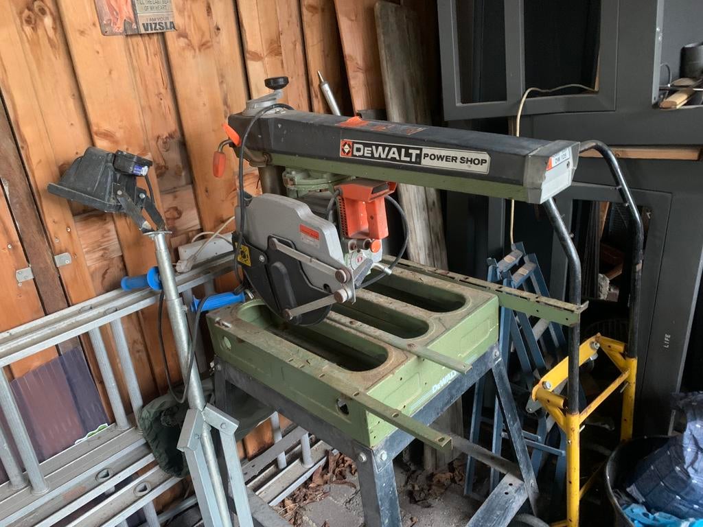 Te koop DeWalt zaagtafel power shop DW 125, Ophalen, Cirkelzaag, 70 mm of meer, Zo goed als nieuw