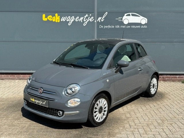 Fiat 500 1.0 Hybrid Dolcevita *carplay *cruise *26.350 km, Voorwielaandrijving, Gebruikt, Zwart, 4 stoelen