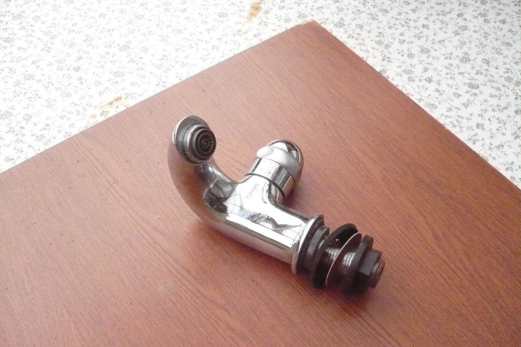 te koop  2 grohe fontein kranen en een keuken kraan, Ophalen of Verzenden, Gebruikt, Koper, Kraan