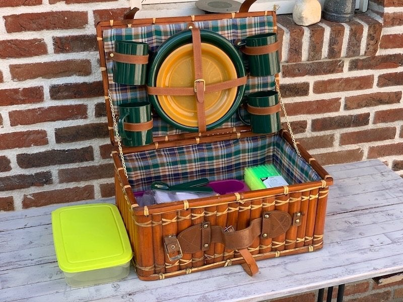 Picknickmand, Ophalen, Gebruikt