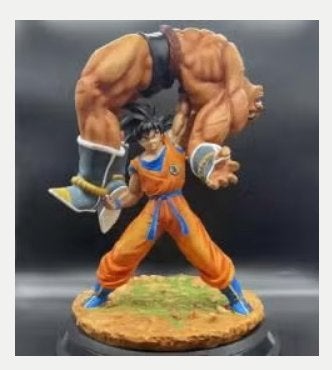 Dragonball Z collectors figuur Goku Nappa battle (23cm), Ophalen of Verzenden, Nieuw