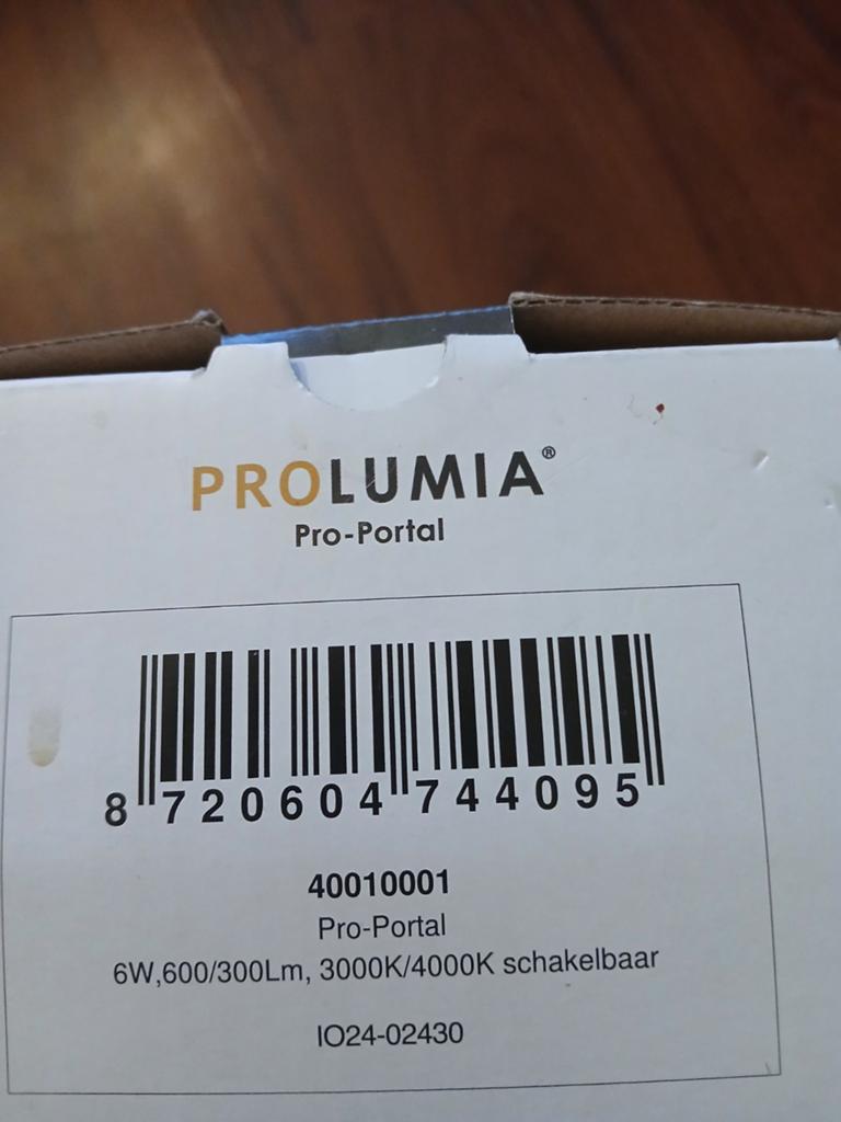 Prolumia Pro-Portal LED armatuur 6W, 3000K/4000K, Ophalen of Verzenden, Nieuw, Modern