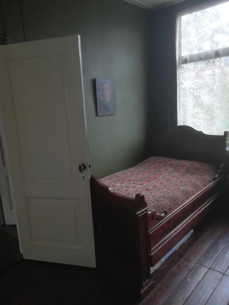 Antieke mahoniehouten bed/ledikant, Ophalen