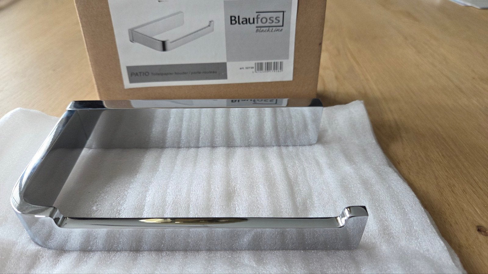 Nieuwe Blaufoss Blackline toiletrolhouder chroom, Ophalen of Verzenden, Nieuw