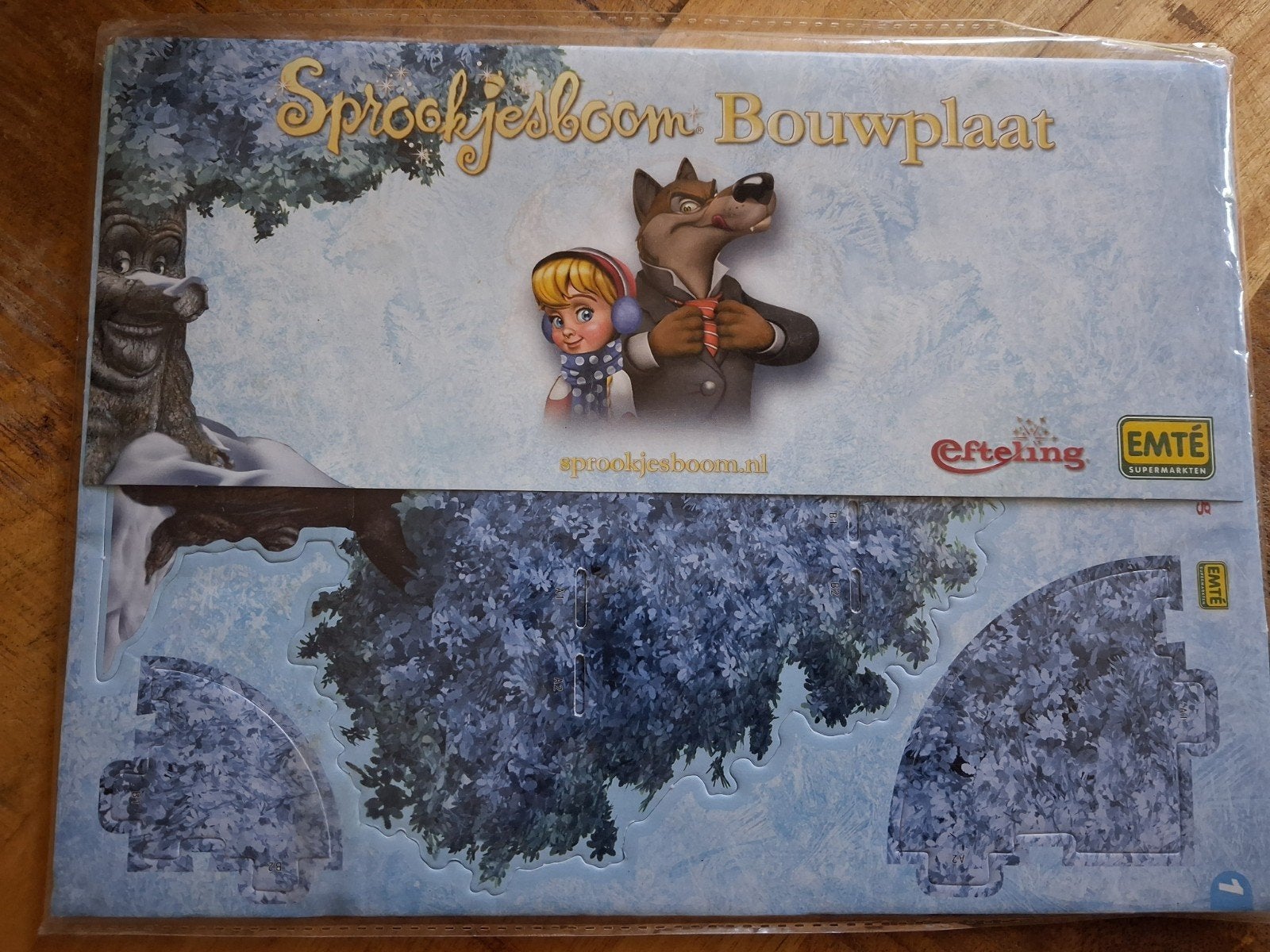 Winter Efteling Sprookjesboom Bouwplaat - Knutselplezier, Ophalen of Verzenden, Nieuw