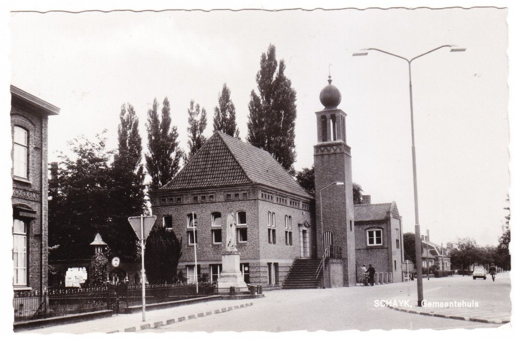 Schayk - Gemeentehuis 1965, Verzenden, 1960 tot 1980, Gelopen, Noord-Brabant