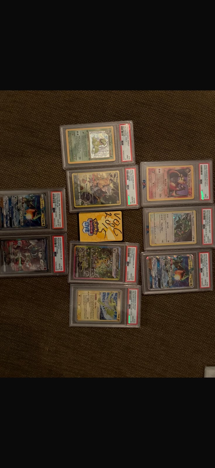Psa 10 slabs pokemon! Jolteon gold star world champion, Ophalen of Verzenden, Zo goed als nieuw