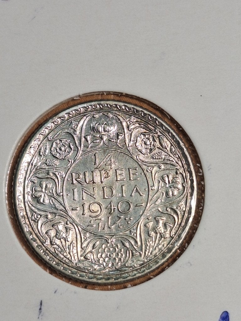 INDIË half rupee 1940 (#127), Postzegels en Munten, Munten | Azië, Ophalen of Verzenden, Zuid-Azië, Losse munt