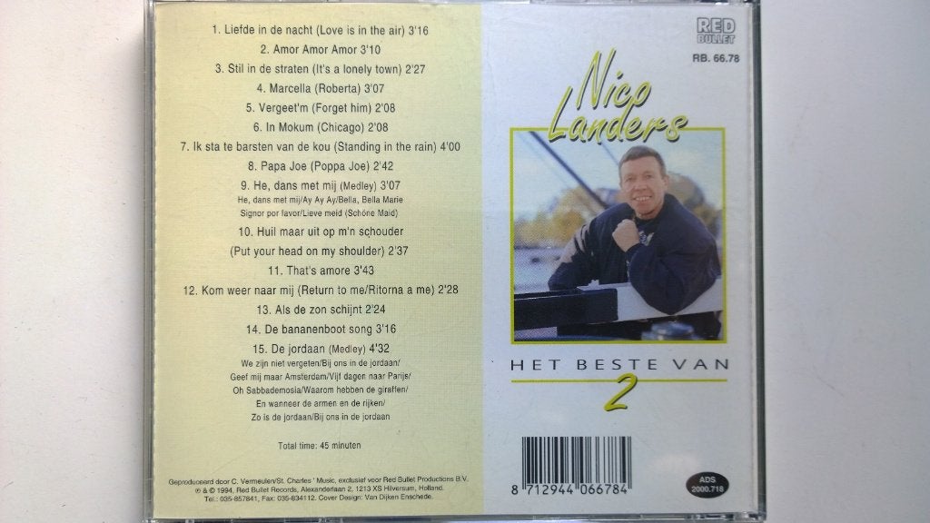 Nico Landers - Het Beste Van 2, Ophalen of Verzenden, Zo goed als nieuw, Pop, Album
