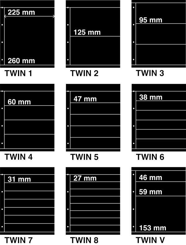 SALE! DAVO KOSMOS Twin Bladen, Postzegels en Munten, Postzegels | Toebehoren, Verzenden, Verzamelalbum