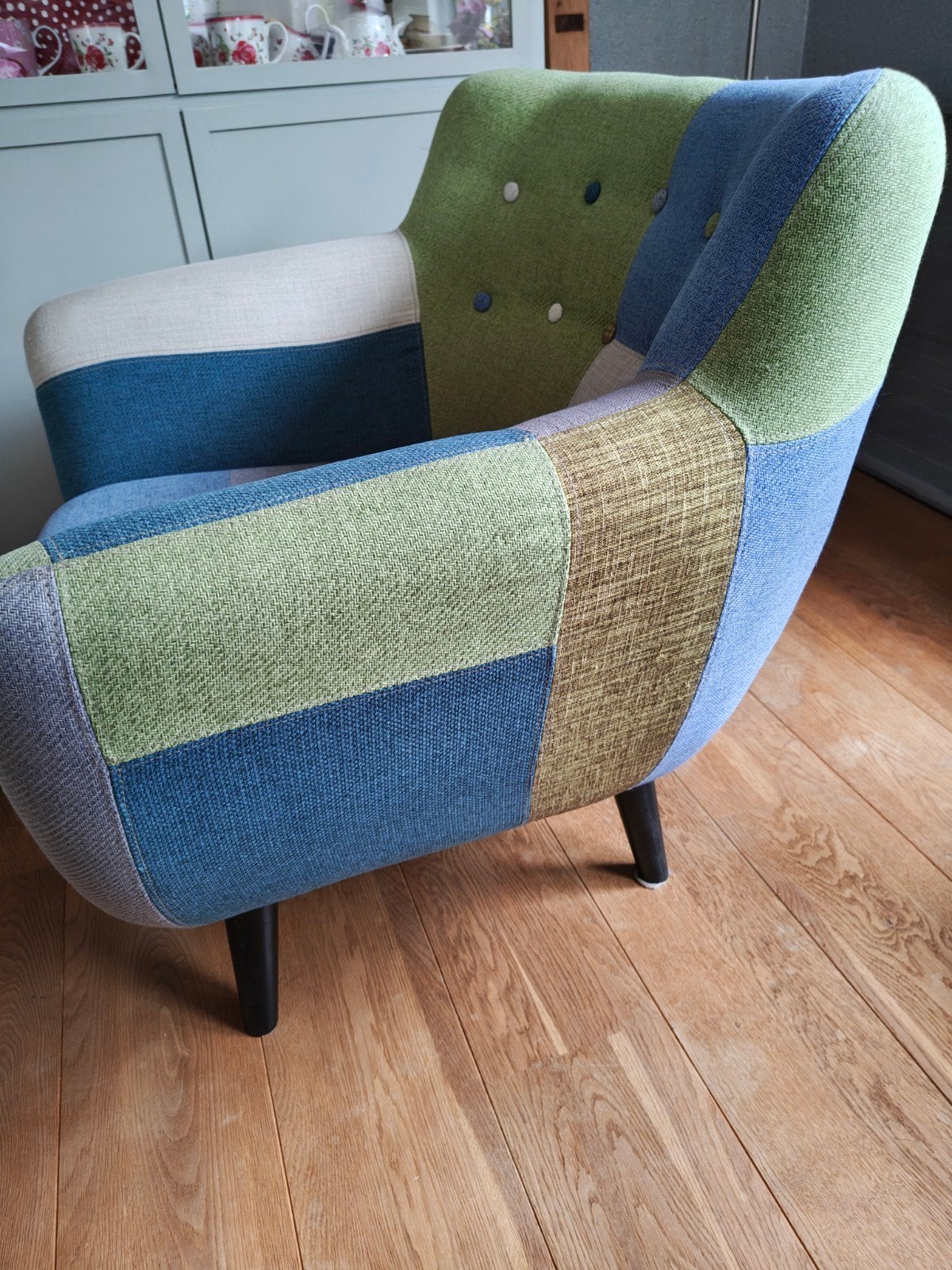 patchwork stoel, Ophalen, Minder dan 75 cm, Zo goed als nieuw, 75 tot 100 cm