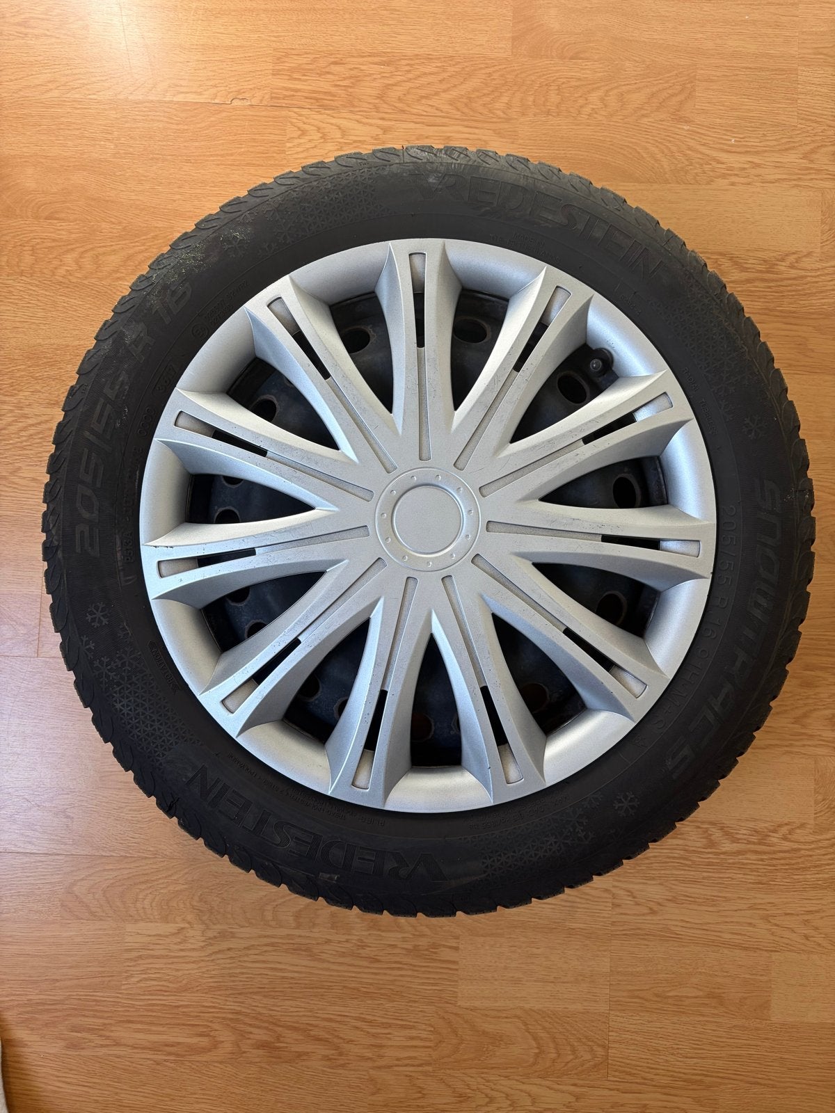 Set van 4 Vredestein Snowtrac 5 winterbanden op velg, Auto-onderdelen, Ophalen, Gebruikt, 16 inch, Banden en Velgen
