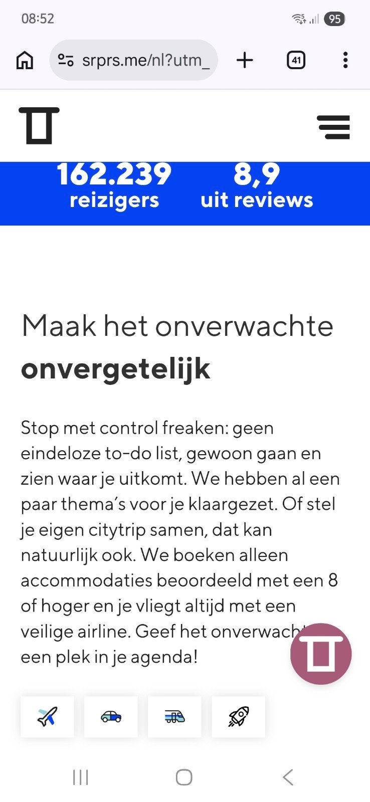 Srprs.me waardebonnen t.w.v. € 1000,-, Tickets en Kaartjes, Eén persoon