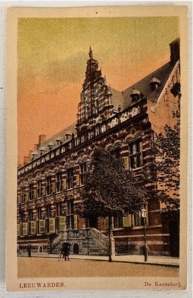 Oude Ansichtkaart - Leeuwarden - De Kanselarij, Verzamelen, Ophalen of Verzenden, Voor 1920, Ongelopen, Friesland