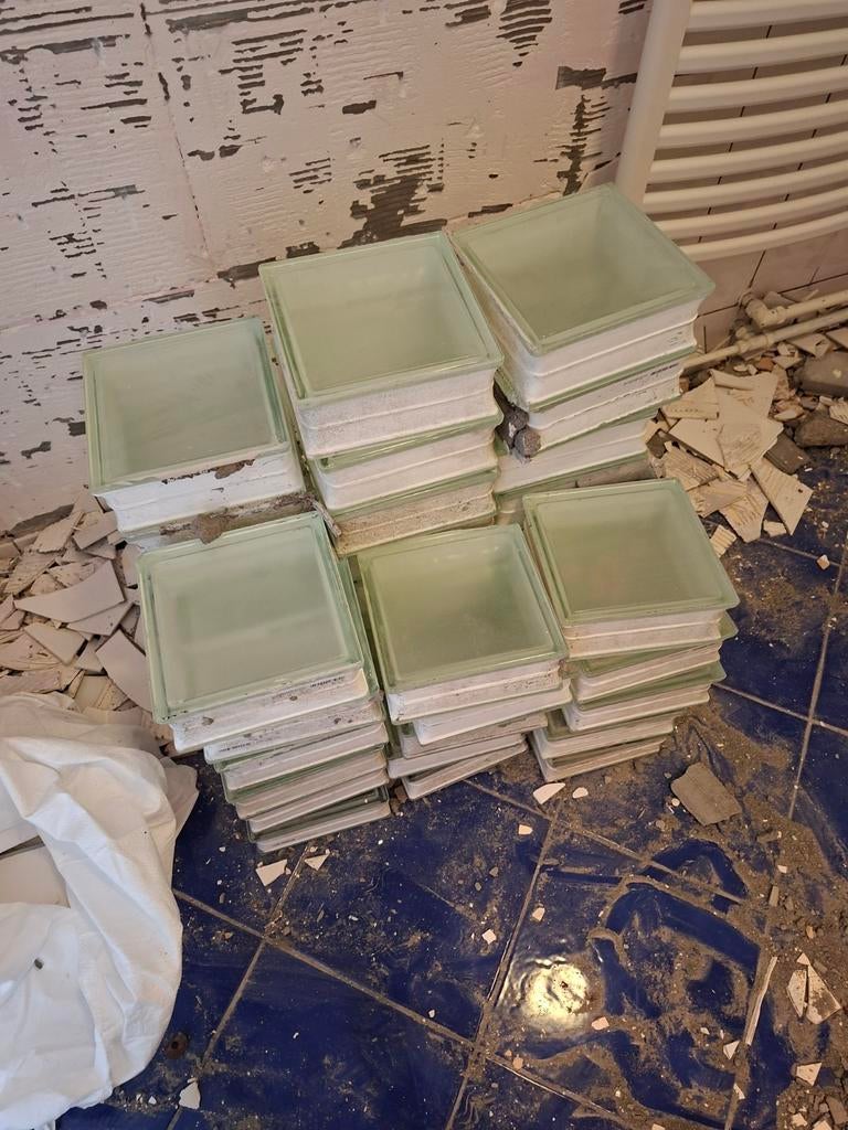 Glazen bouwstenen, Ophalen, Overige materialen, Overige typen, Minder dan 20 cm