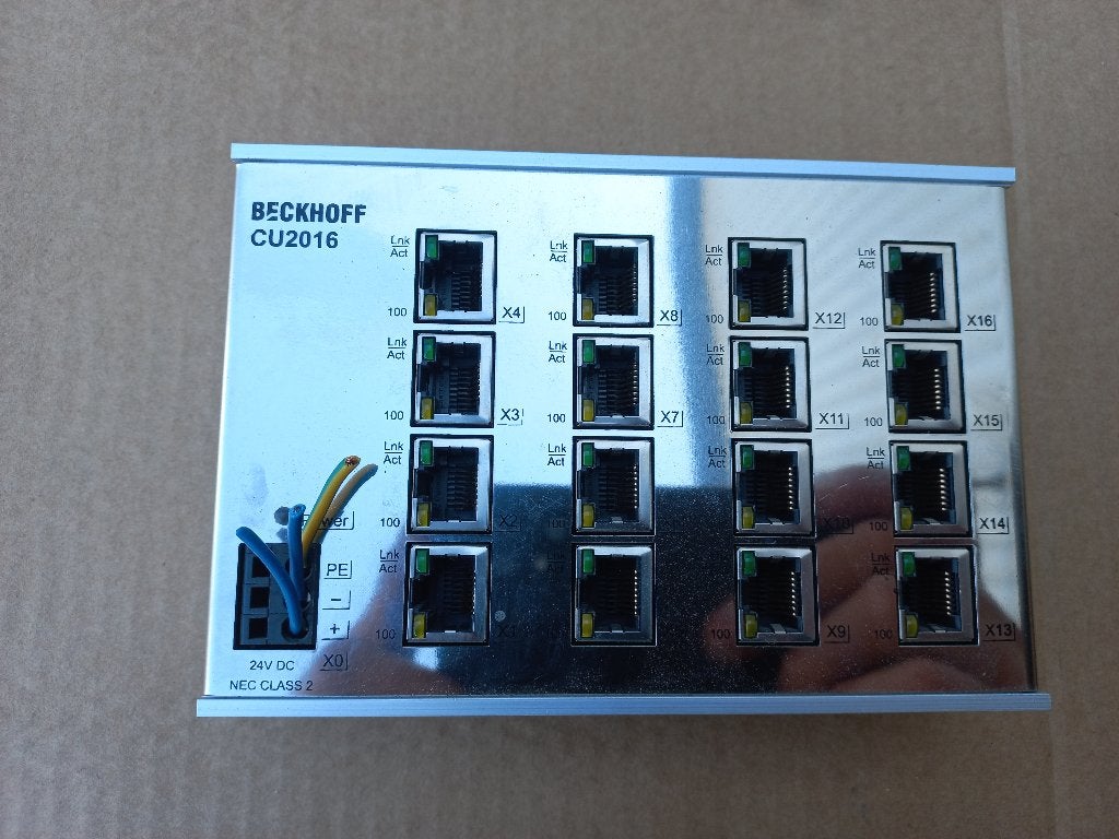 Beckhoff CU2016-0000 industriële Ethernet switch 16-poorts, Ophalen of Verzenden, Zo goed als nieuw