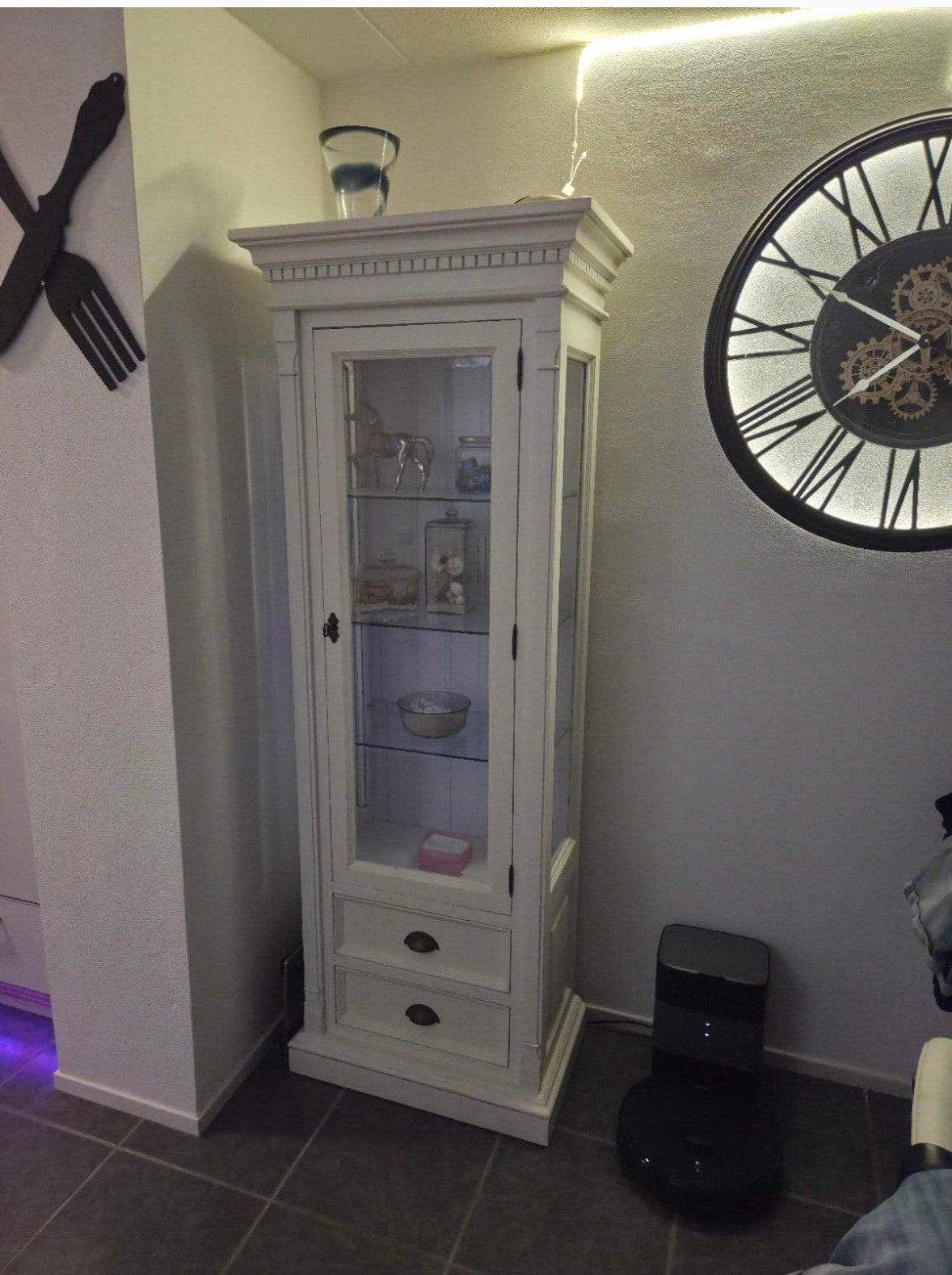 White Buffet cabinet, Ophalen, Gebruikt, 25 tot 50 cm, Minder dan 100 cm