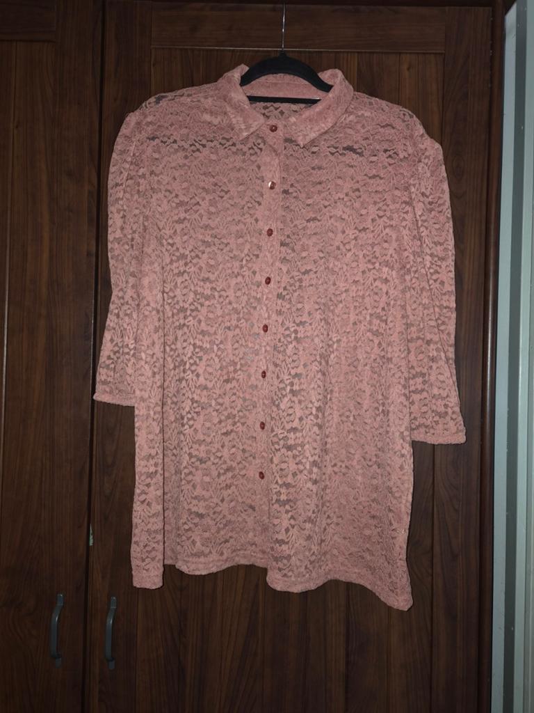 Kanten top maat 46, Kleding | Dames, Ophalen of Verzenden, Zo goed als nieuw, Maat 46/48 (XL) of groter, Roze