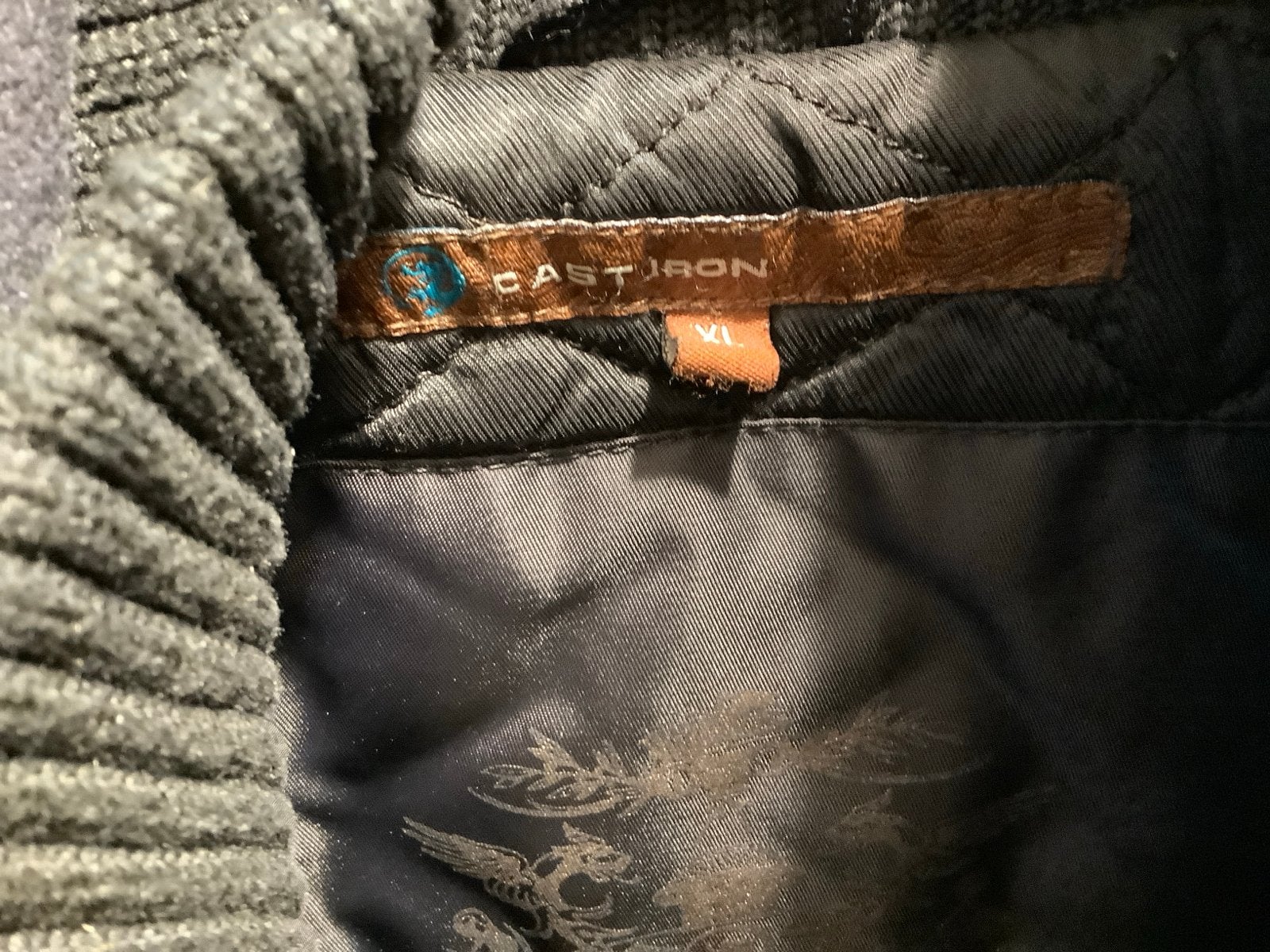 Cast Iron herenjas - XL - Zo goed als nieuw, Ophalen of Verzenden, Zo goed als nieuw, Maat 56/58 (XL), Zwart