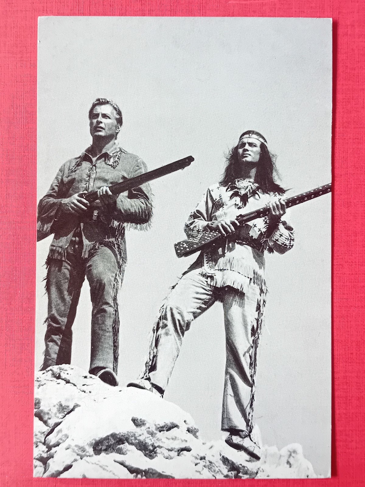Ansichtkaart Winnetou en Old Shatterhand, Verzamelen, Ophalen of Verzenden, Foto of Kaart