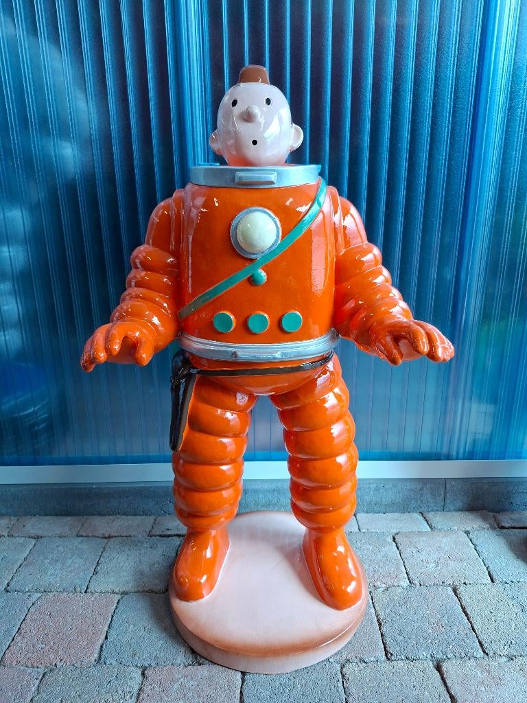 Kuifje beeld 80 cm groot, Ophalen, Zo goed als nieuw, Reclamebord