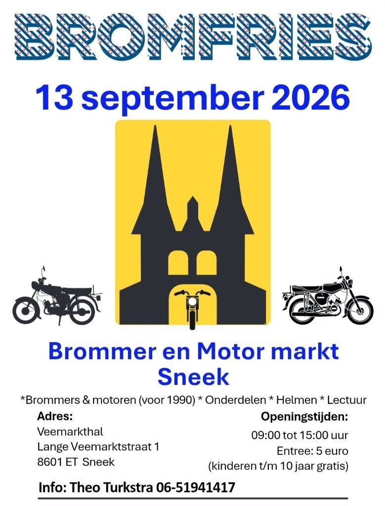 Standhouders gezocht voor brommer motormarkt Sneek 13 sept, Ophalen, Overige typen, Pascalstraat 6 1704 RD Heerhugowaard, Kinderen