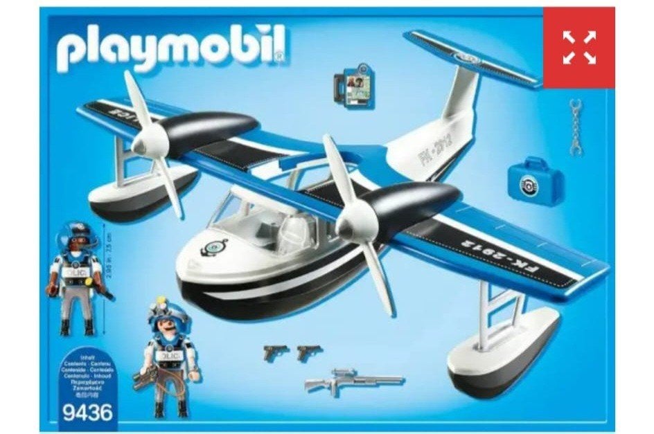 Playmobil watervliegtuig 9436, Gebruikt, Complete set, Voertuig, Ophalen of Verzenden