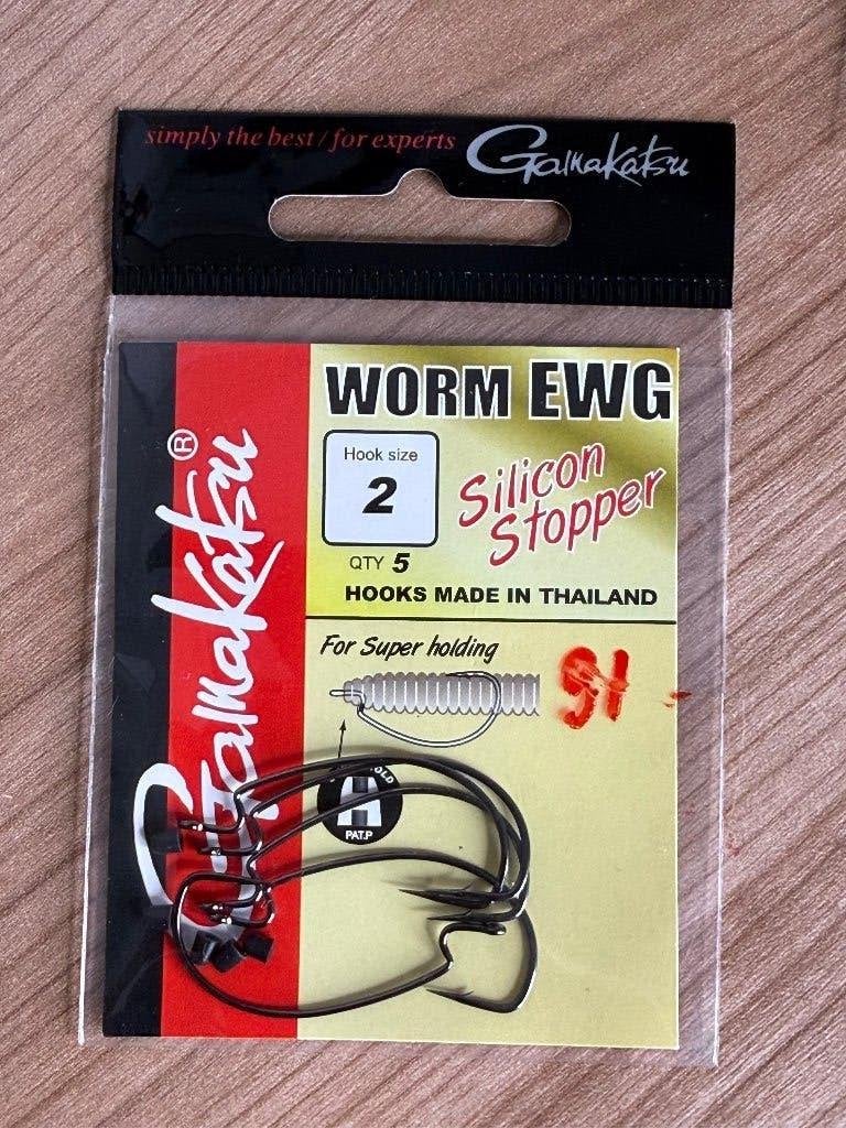 Gamakatsu Worm EWG haken maat 2 – 5 stuks, Haak, Eu, Eu, Nieuw