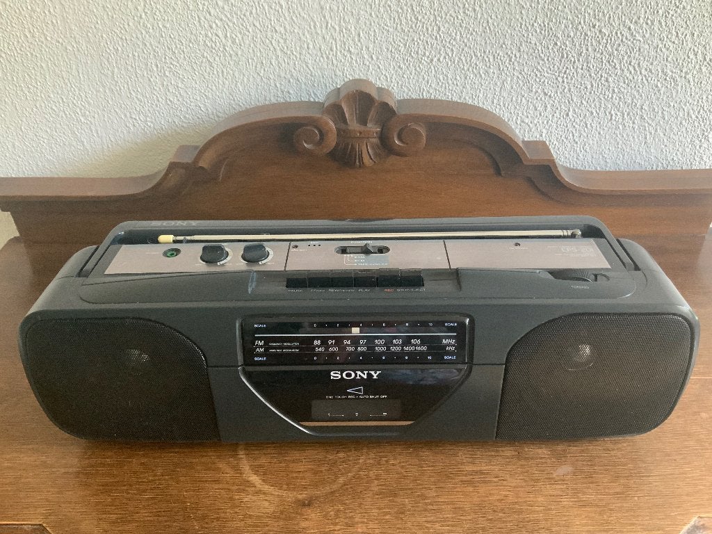 Sony CFS-201radio cassette-corder, Ophalen of Verzenden, Gebruikt, Overige typen