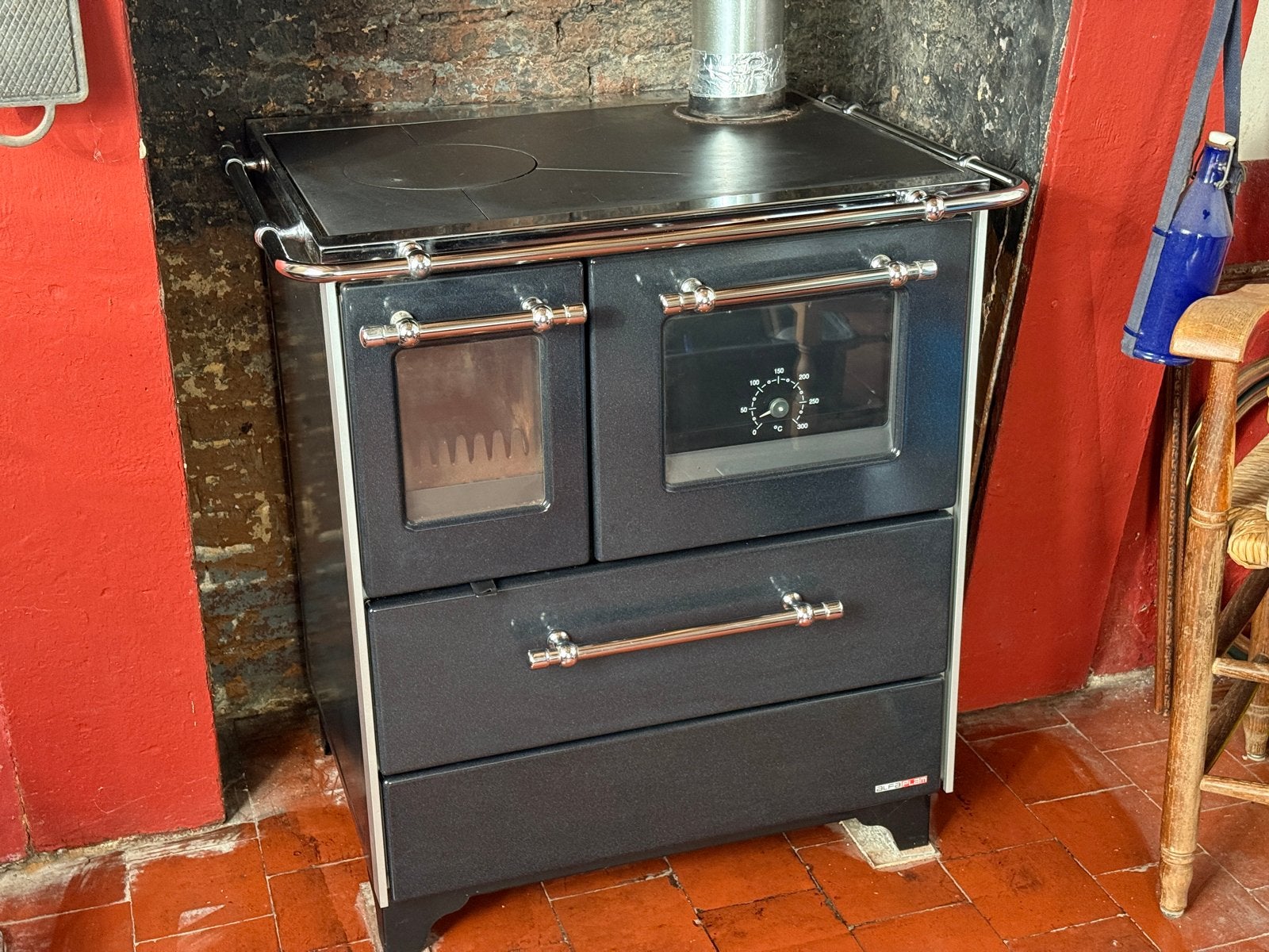 Alfaplam 70 Kachel/Oven - Houtgestookt Fornuis, Gebruikt, Houtkachel, Ophalen of Verzenden, Vrijstaand