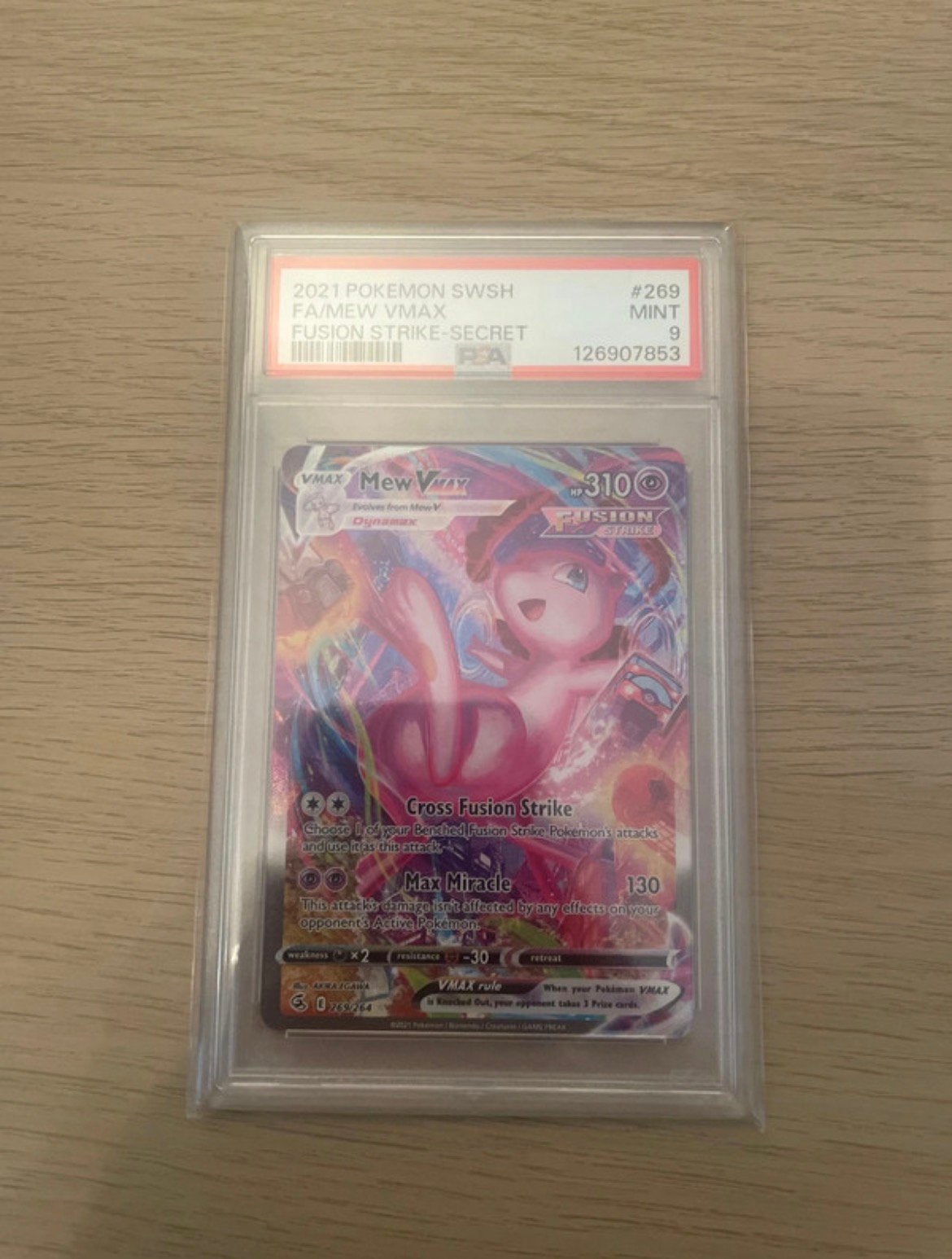 Mew Vmax #269 PSA 9, Ophalen of Verzenden, Zo goed als nieuw