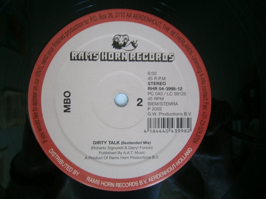 MBO – Dirty Club Talk. 2002. Club Vocal Trance, Hard Trance, Ophalen, Trance, Zo goed als nieuw, Overige typen