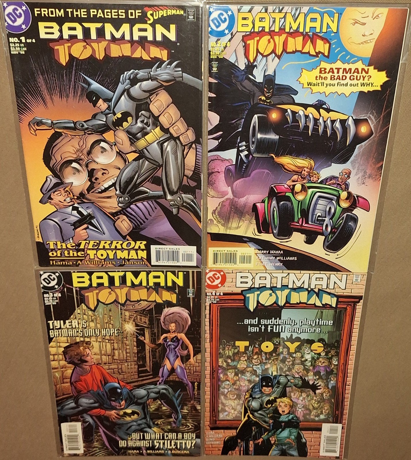 Batman Toyman • Compleet • 4 Comics, Complete serie of reeks, Verzenden, Zo goed als nieuw, Amerika