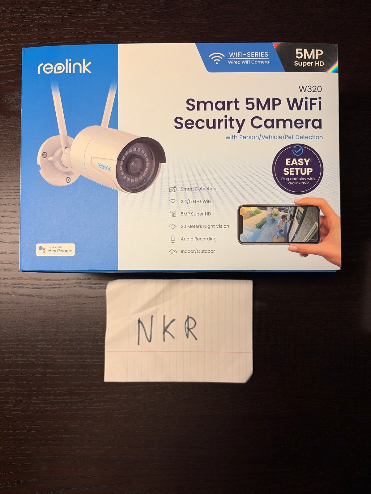 Reolink W320 Smart 5MP WiFi Beveiligingscamera, Ophalen of Verzenden, Nieuw, Buitencamera