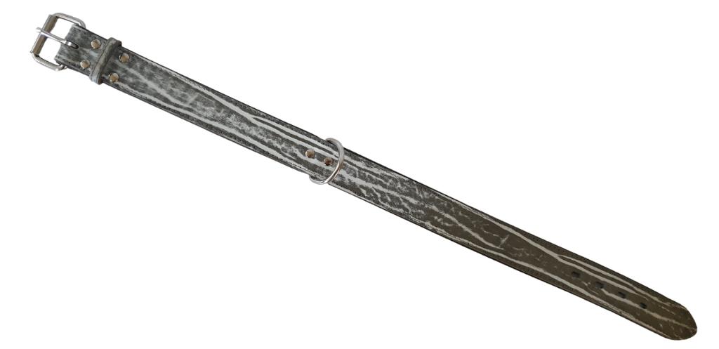 DOG GEAR Safari Halsband Leder Grijs Nek 62-69 cm -45%!!!, Ophalen of Verzenden, Nieuw