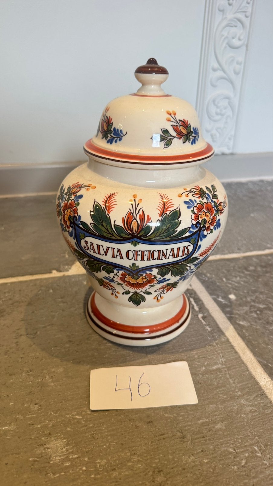 vintage handbeschilderde apothekerspot  Zenith Gouda, Antiek en Kunst, Ophalen
