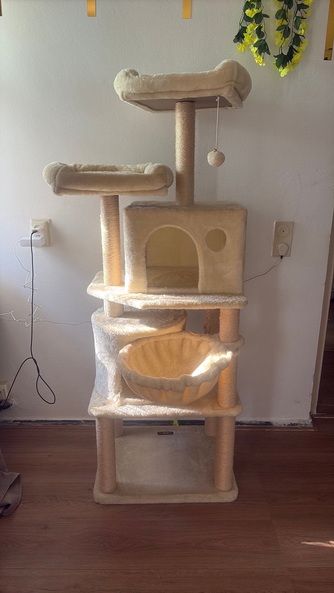 Katten klim/krab huis 169cm, Dieren en Toebehoren, Krabmeubelen, Zo goed als nieuw, Krabpaal, Ophalen