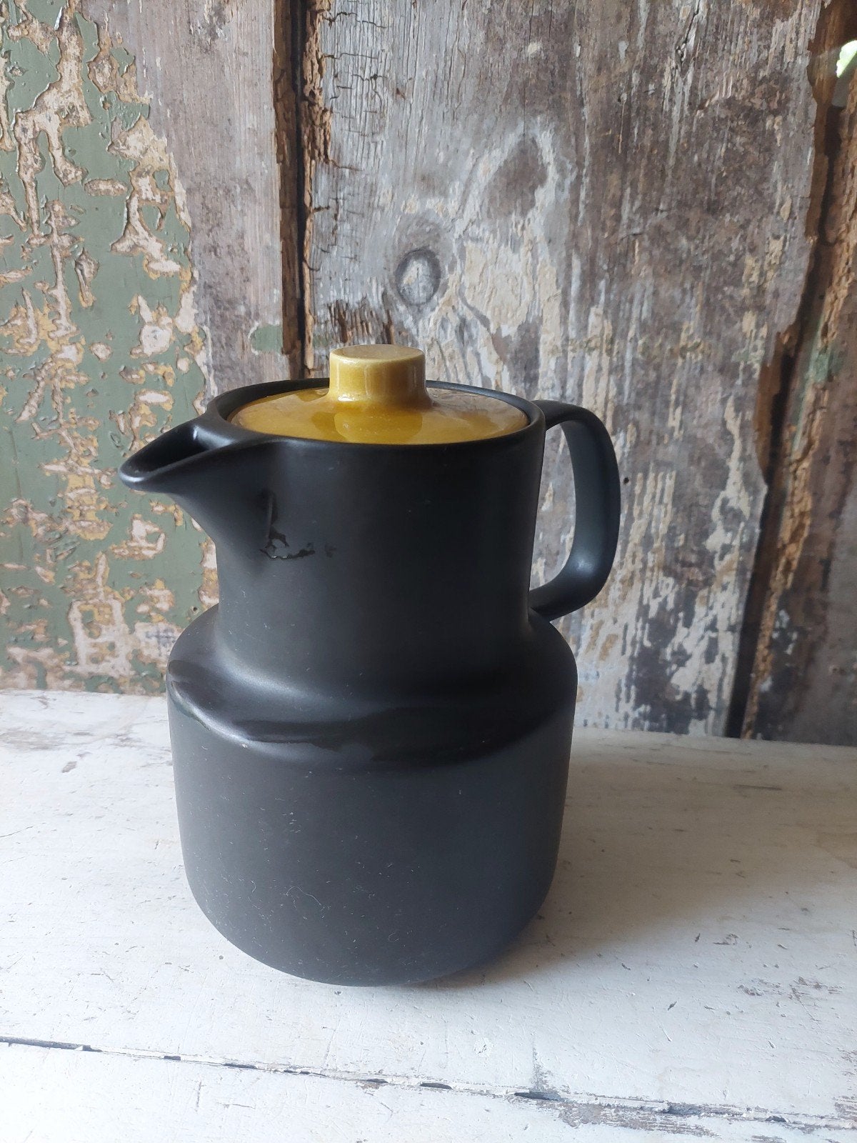 Vintage Melita koffiepot - 18,5 cm hoog met deksel, Ophalen of Verzenden