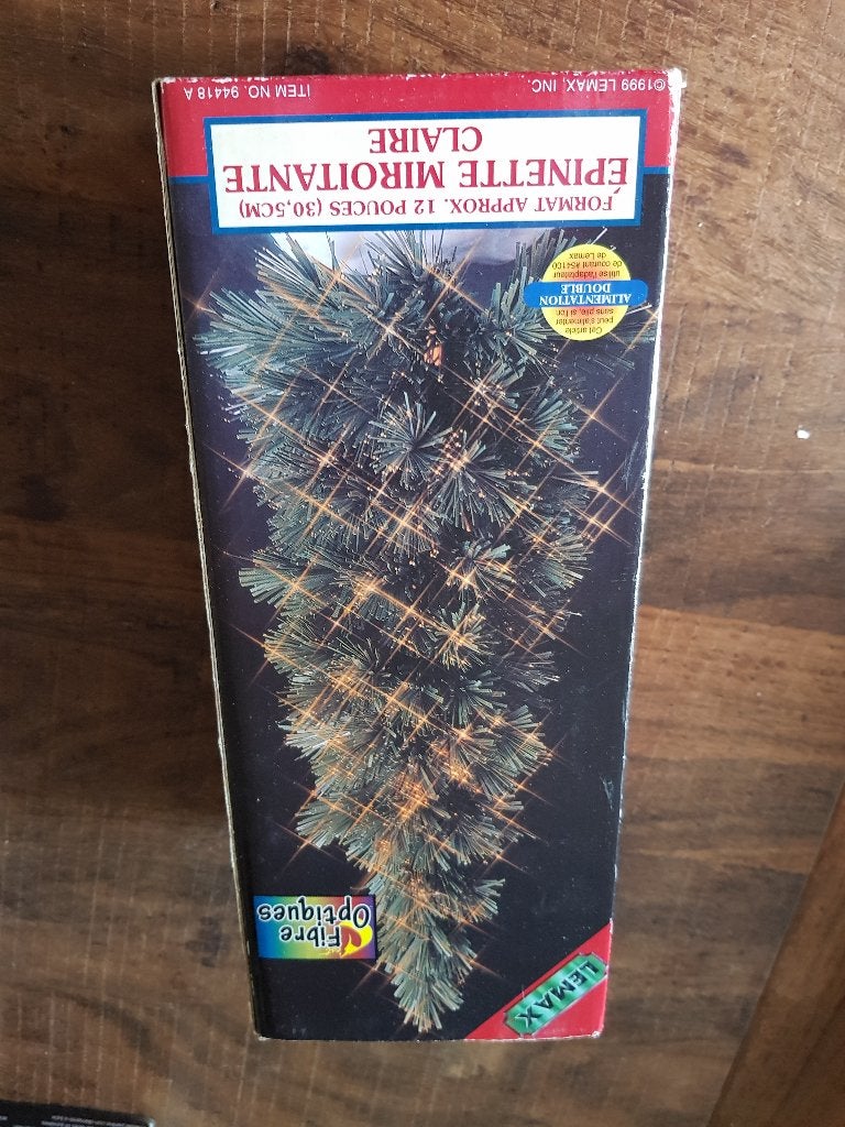 Kerstboom (30,5 cm) fibre optics. Lemax. Dual Power, Ophalen of Verzenden, Zo goed als nieuw