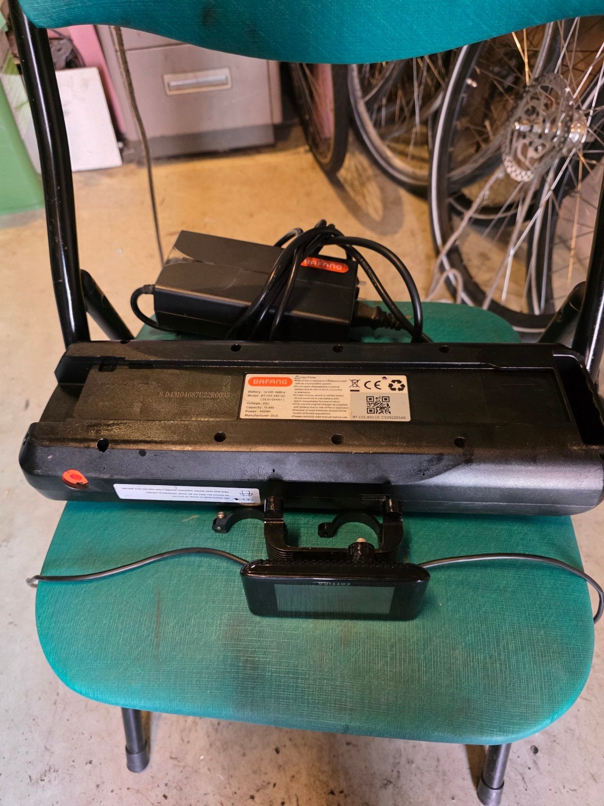 BAFANG E-bike Accu en Display met Lader, Gebruikt