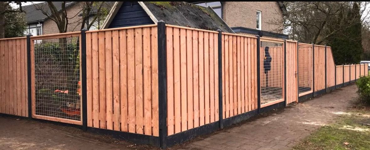 Goedkoopste Douglas schutting 21 planks inclusief montage!, Tuin en Terras, Schuttingen, 1 tot 2 meter, Minder dan 3 meter, Nieuw