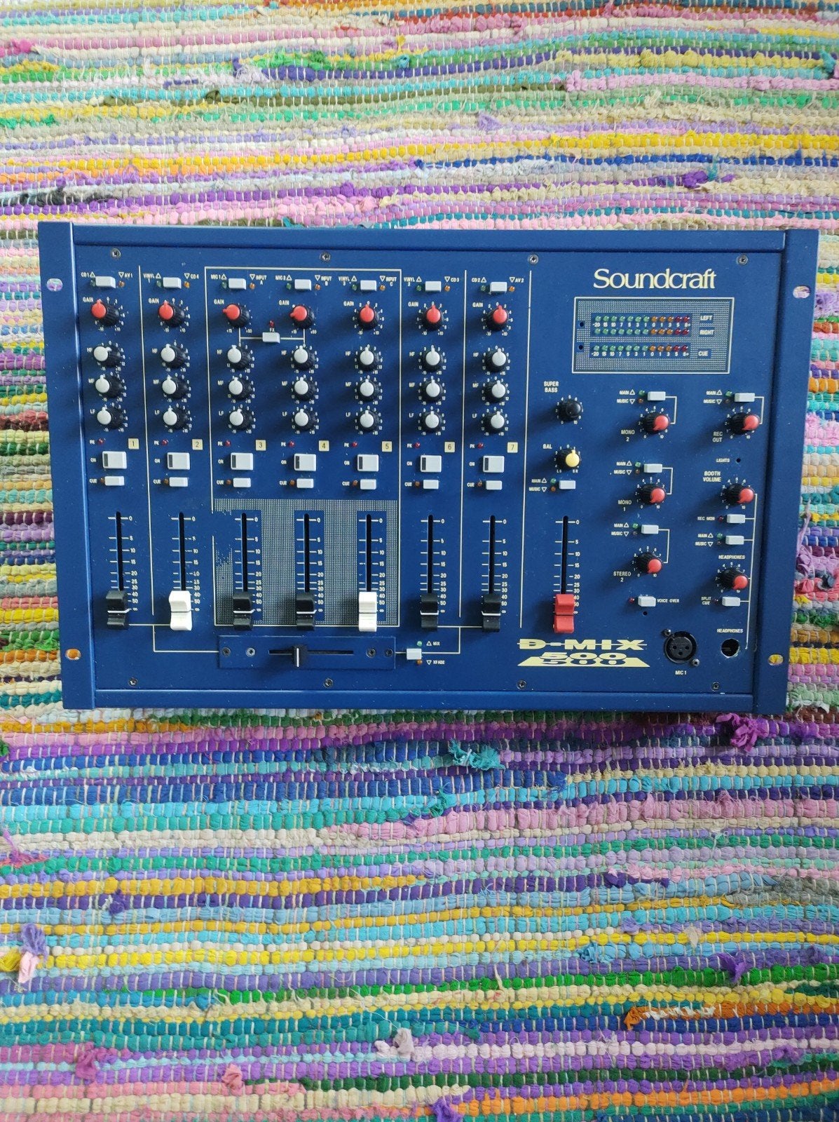 Soundcraft D-Mix 500 DJ Mixer - Professionele Mengtafel, Ophalen of Verzenden, Gebruikt, 5 tot 10 kanalen, Microfooningang