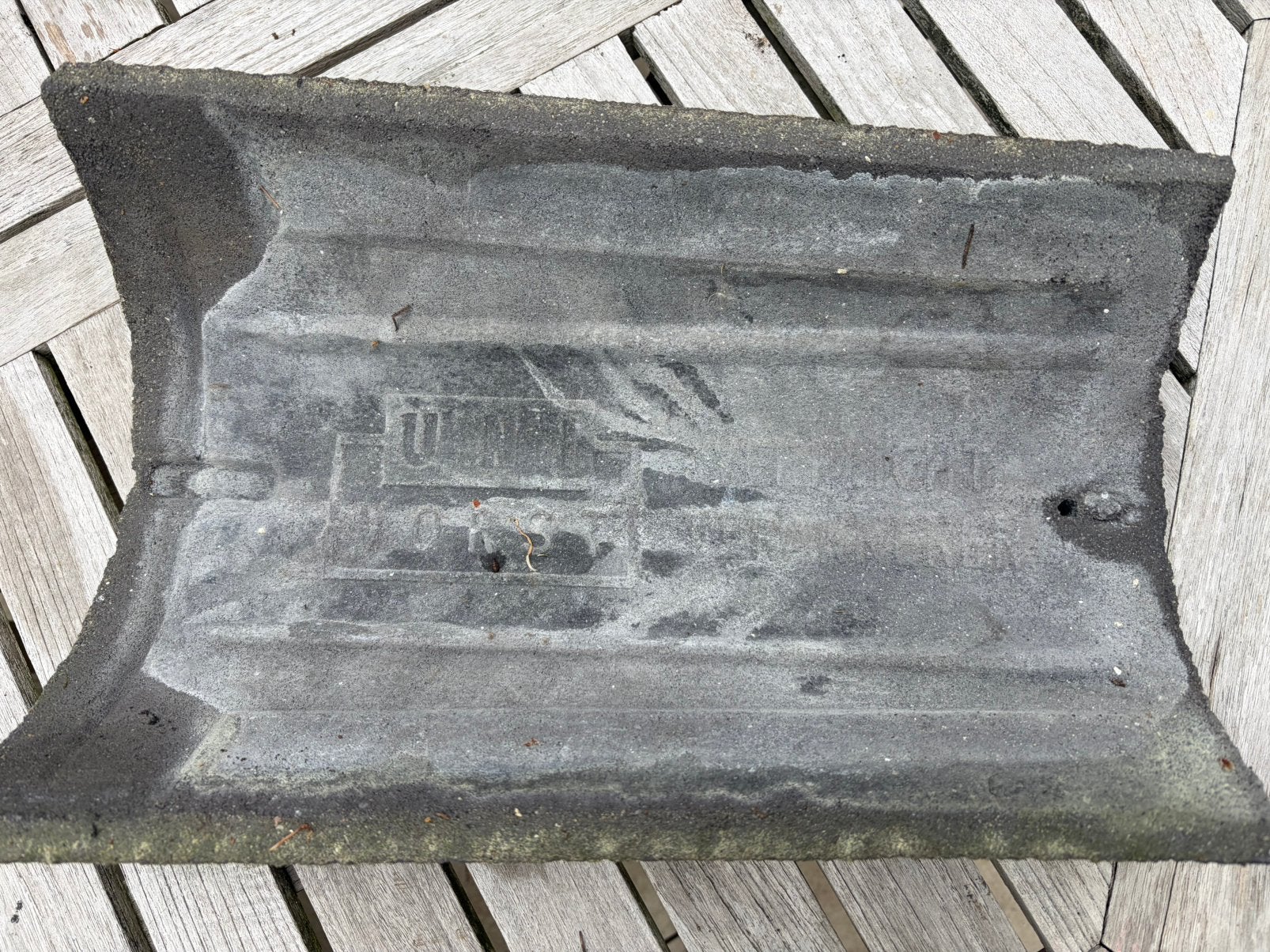 10 nokpannen beton, Doe-het-zelf en Verbouw, Dakpannen en Dakbedekking, Ophalen, Gebruikt, Steen of Klei, Minder dan 5 m²