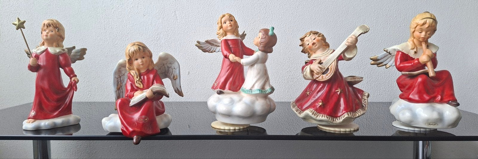 Goebel Kerst Engelen Beeldjes - Set van 5, Verzamelen, Ophalen of Verzenden, Zo goed als nieuw, Hummel