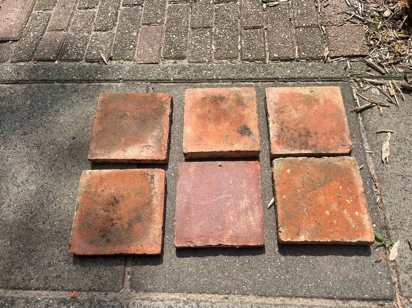 Rode Estrichen 17,5 x 17,5, Ophalen, Steen of Klei, Minder dan 50 cm, Zo goed als nieuw