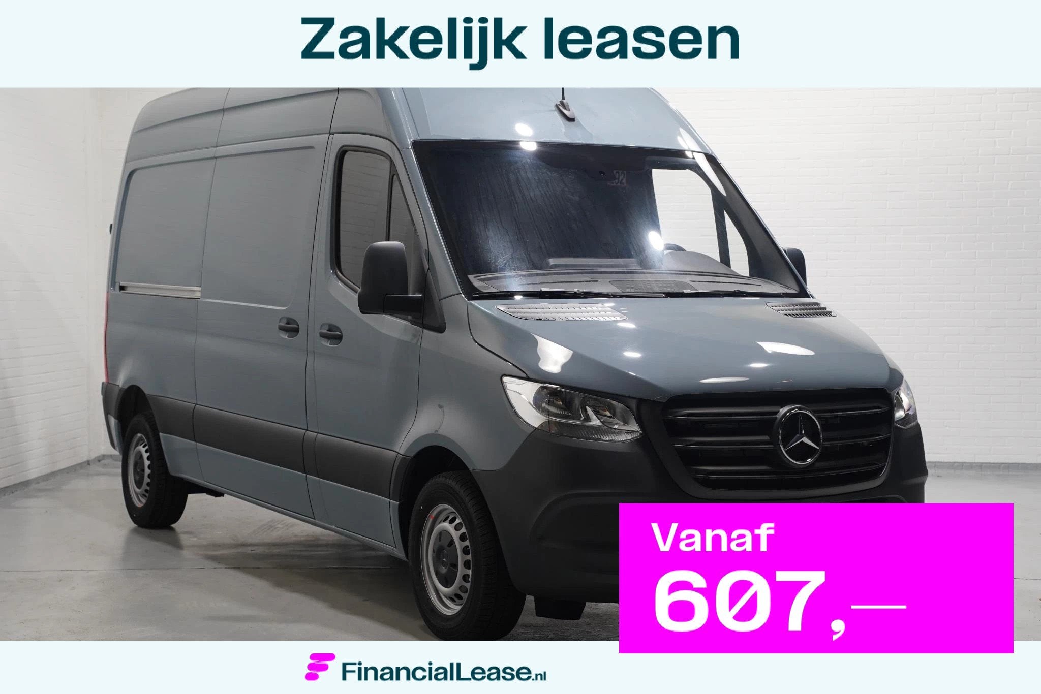 Mercedes-Benz Sprinter 215 CDI 150 pk L2H2 Airco, BPM Vrij,, Voorwielaandrijving, Stof, Gebruikt, 4 cilinders