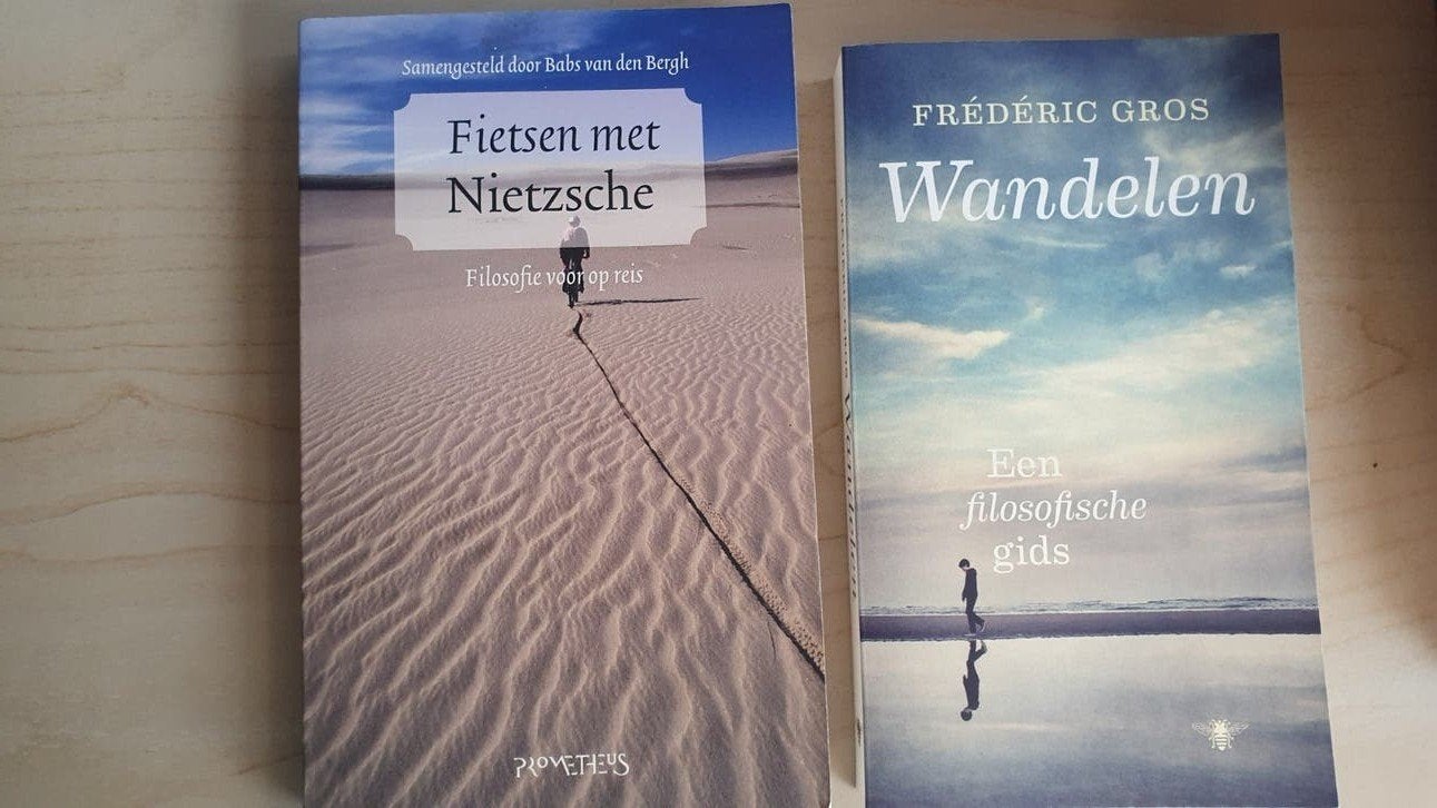 Fietsen met Nietzsche & Wandelen: Filosofie voor op reis, Verzenden, Zo goed als nieuw, Wijsbegeerte of Ethiek, Babs van den Bergh, Frédéric Gros