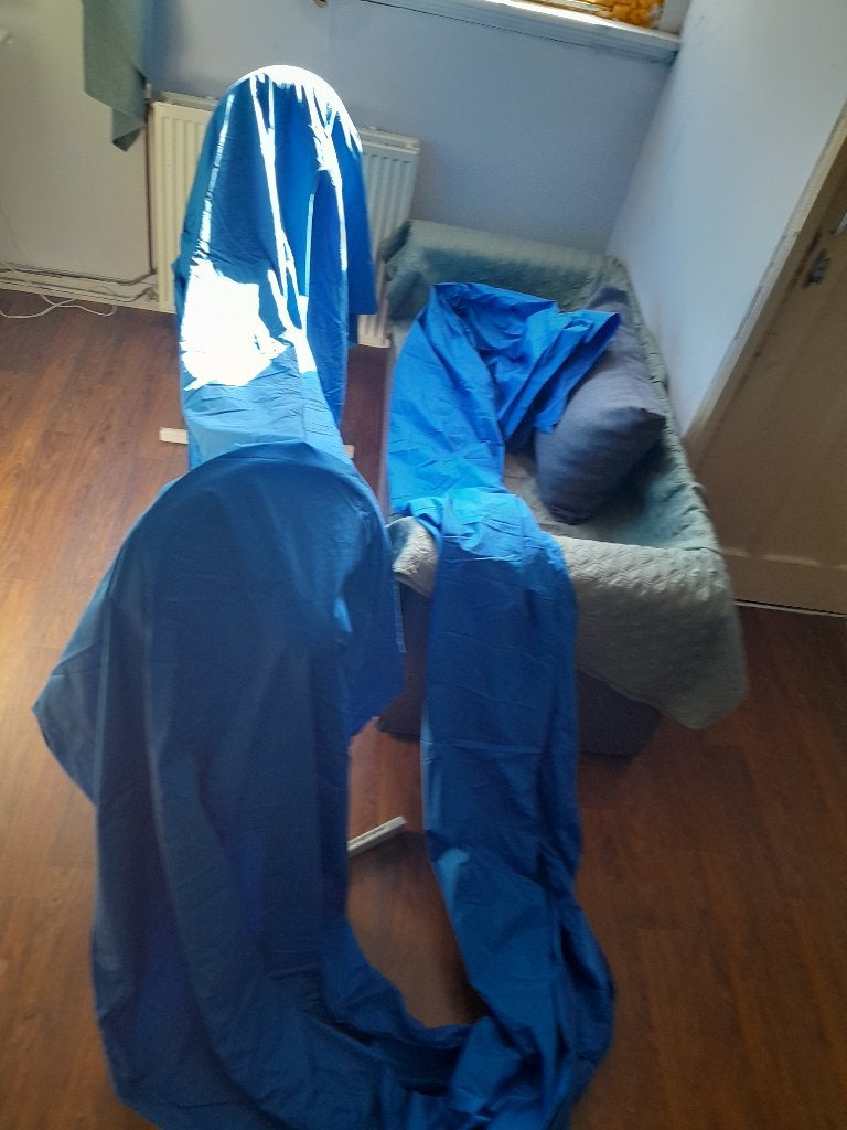 Gratis licht Nylon achtig materiaal 1.5 x 8M, Hobby en Vrije tijd, Ophalen